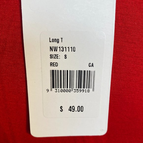 BOO RADLEY AUSTRALIA BRILLIANT RED LONG SLEEVE TEE (SZ SM) (BNWT) - Picture 5 of 5